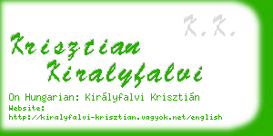 krisztian kiralyfalvi business card